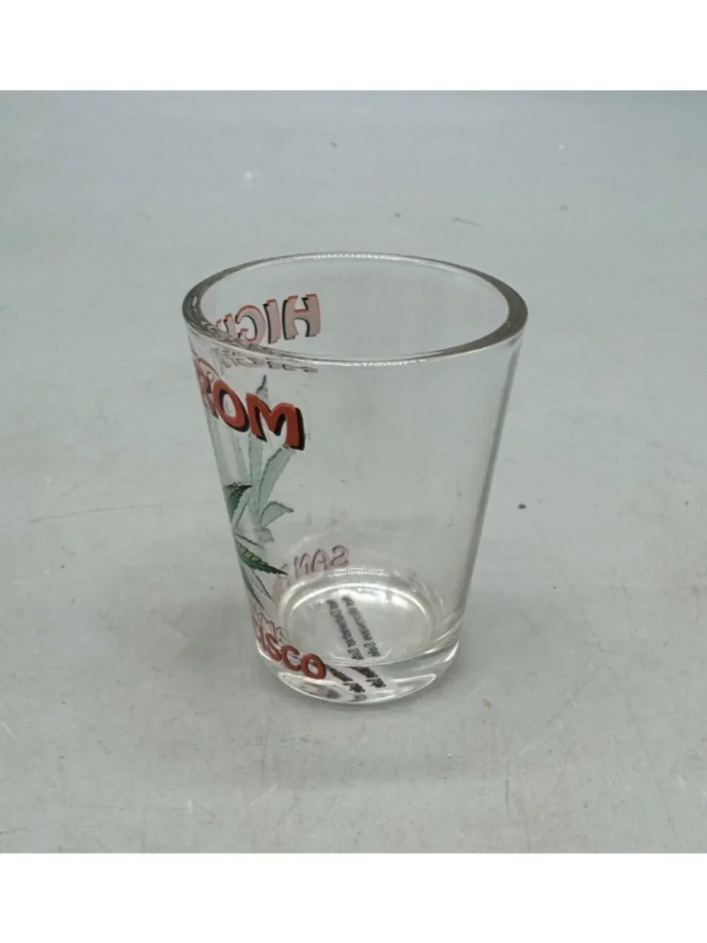 High! From San Francisco Cannabis Leaf Shot Glass READ